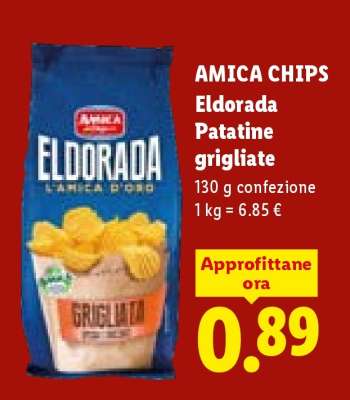 AMICA CHIPS Eldorada Patatine grigliate