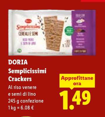 Doria Semplicissimi Crackers