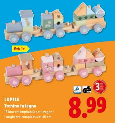 Lupilu Trenino in legno