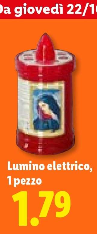 Lumino elettrico, 1 pezzo