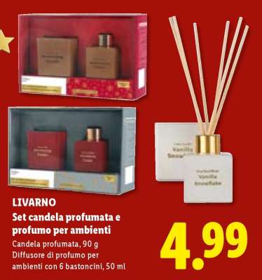 LIVARNO Set candela profumata e profumo per ambienti