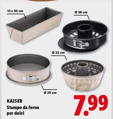 KAISER Stampo da forno per dolci