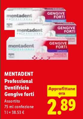 MENTADENT Professional Dentifricio Gengive forti