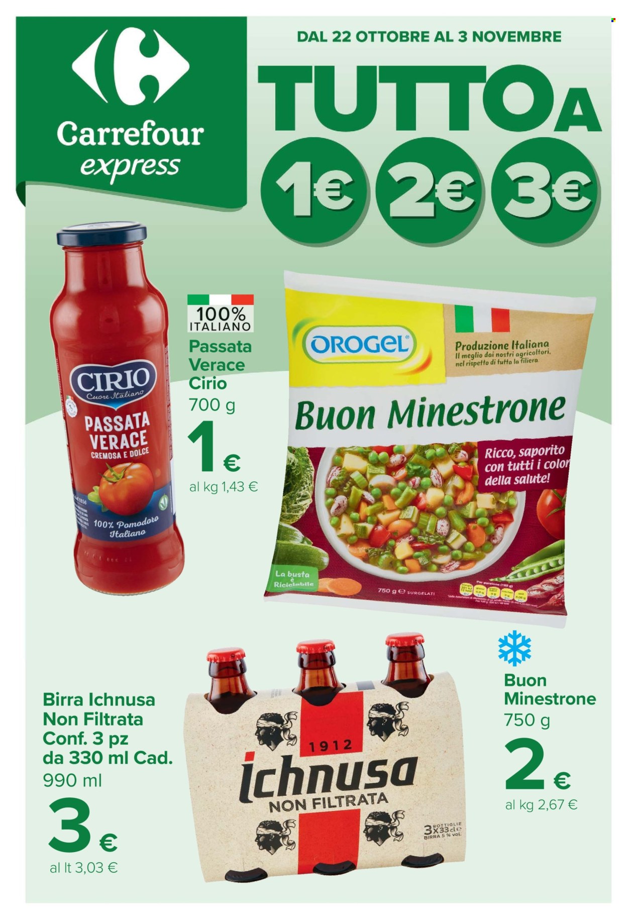 Volantino Carrefour - 20/10/2026 - 3/11/2026. Pagina 1