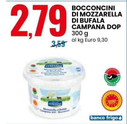 Bocconcini di Mozzarella di Bufala Campana DOP