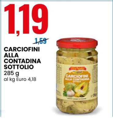CARCIOFINI ALLA CONTADINA SOTTOLIO