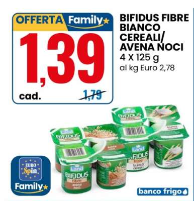 BIFIDUS FIBRE BIANCO CEREALI/AVENA NOCI