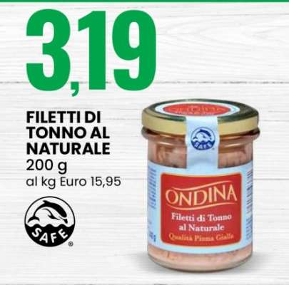 FILETTI DI TONNO AL NATURALE