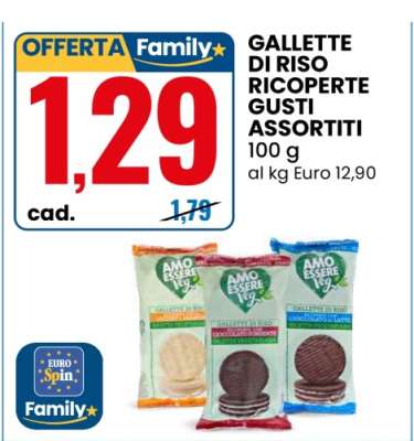 GALLETTE DI RISO RICOPERTE GUSTI ASSORTITI