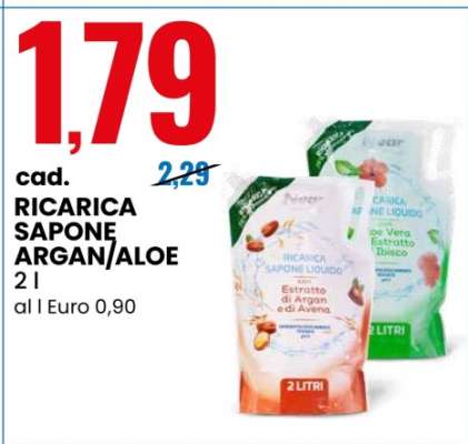 RICARICA SAPONE ARGAN/ALOE
