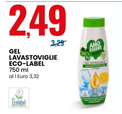 GEL LAVASTOVIGLIE ECO-LABEL