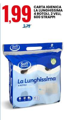 CARTA IGIENICA LA LUNGHISSIMA