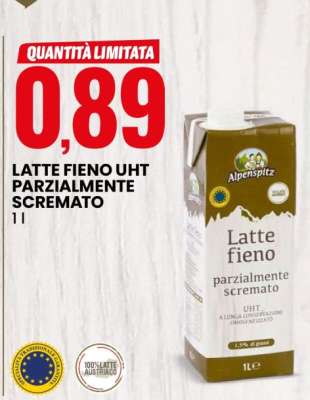 LATTE FIENO UHT PARZIALMENTE SCREMATO