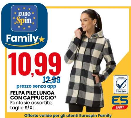 FELPA PILE LUNGA CON CAPPUCCIO