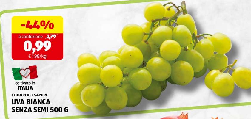 UVA BIANCA SENZA SEMI 500 G