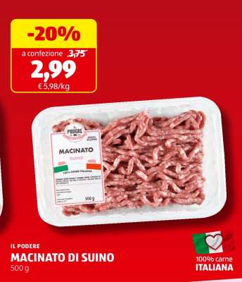 IL PODERE MACINATO DI SUINO