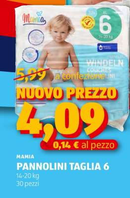 MAMIA PANNOLINI TAGLIA 6