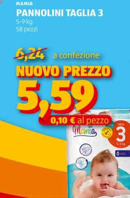 MAMIA PANNOLINI TAGLIA 3