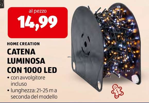 CATENA LUMINOSA CON 1000 LED