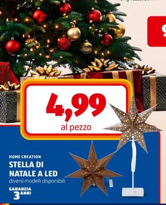 STELLA DI NATALE A LED