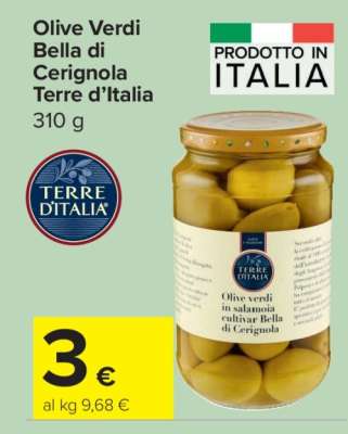 Olive Verdi Bella di Cerignola Terre d’Italia