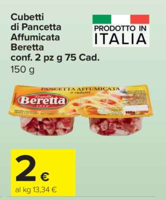 Cubetti di Pancetta Affumicata Beretta