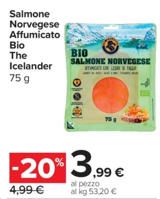 Salmone Norvegese Affumicato Bio The Icelander