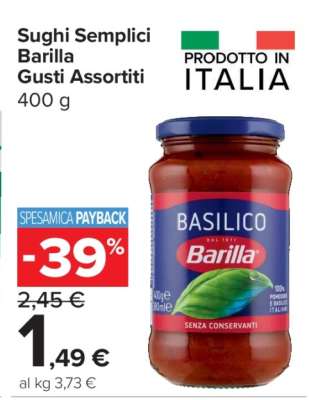 Sughi Semplici Barilla Gusti Assortiti