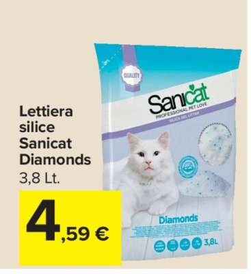 Lettiera silice Sanicat Diamonds