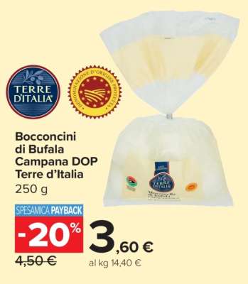 Bocconcini di Bufala Campana DOP Terre d’Italia