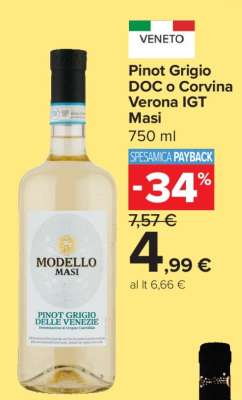 Pinot Grigio DOC o Corvina Verona IGT Masi