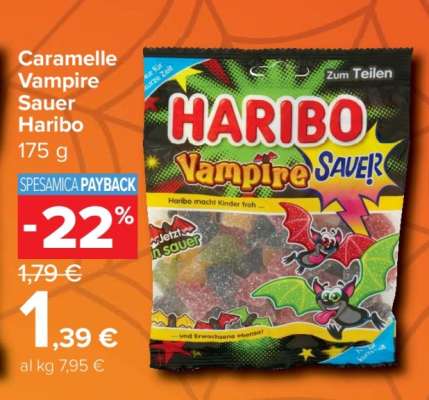 Caramelle Vampire Sauer Haribo