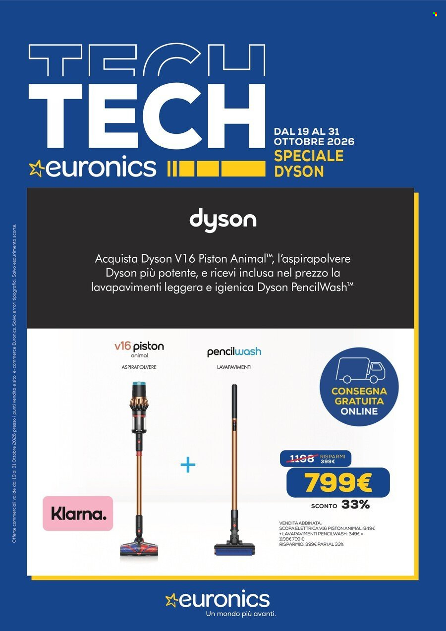 Volantino Euronics - 19/10/2026 - 31/10/2026. Pagina 1