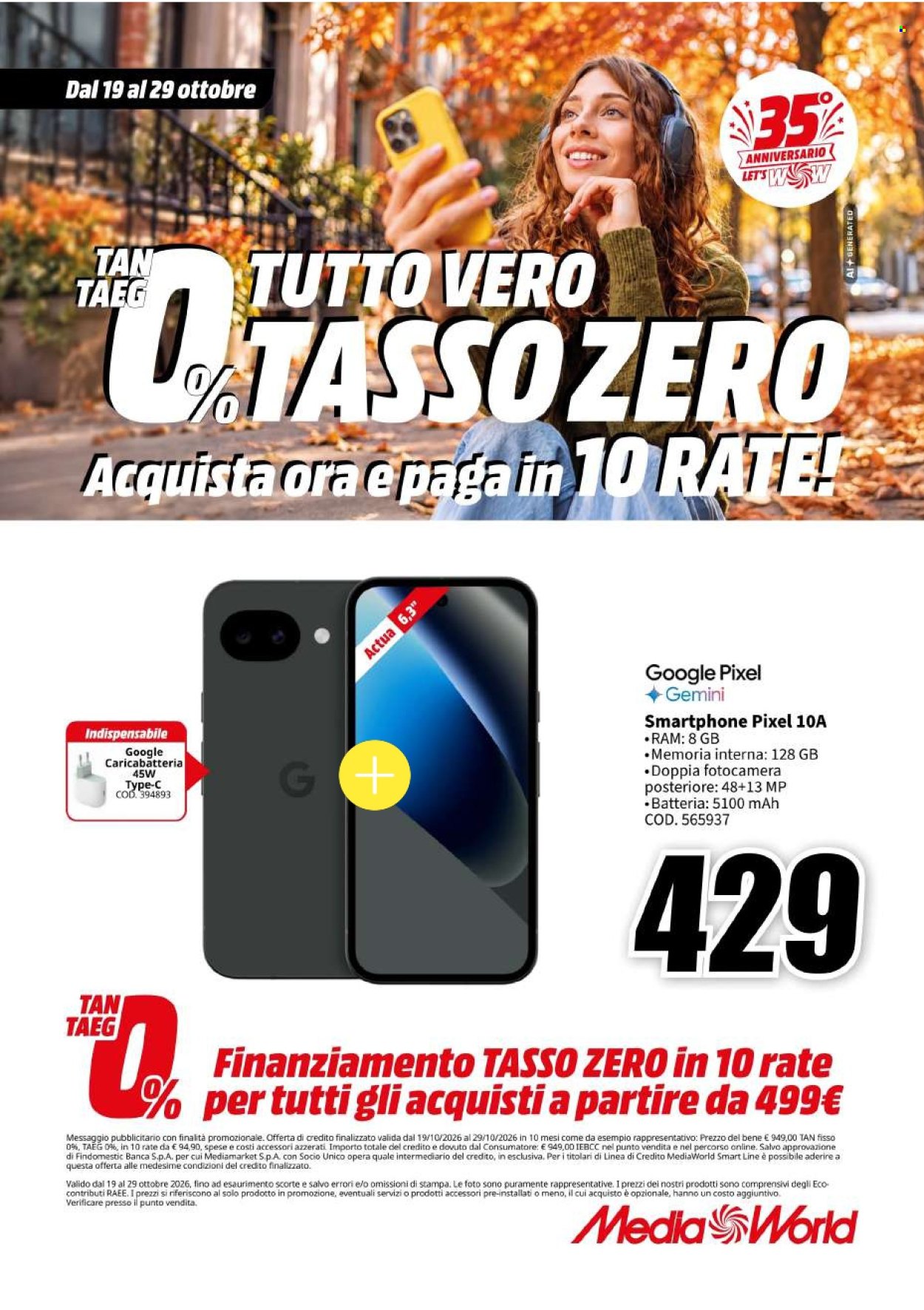 Volantino MediaWorld - 19/10/2026 - 29/10/2026. Pagina 3