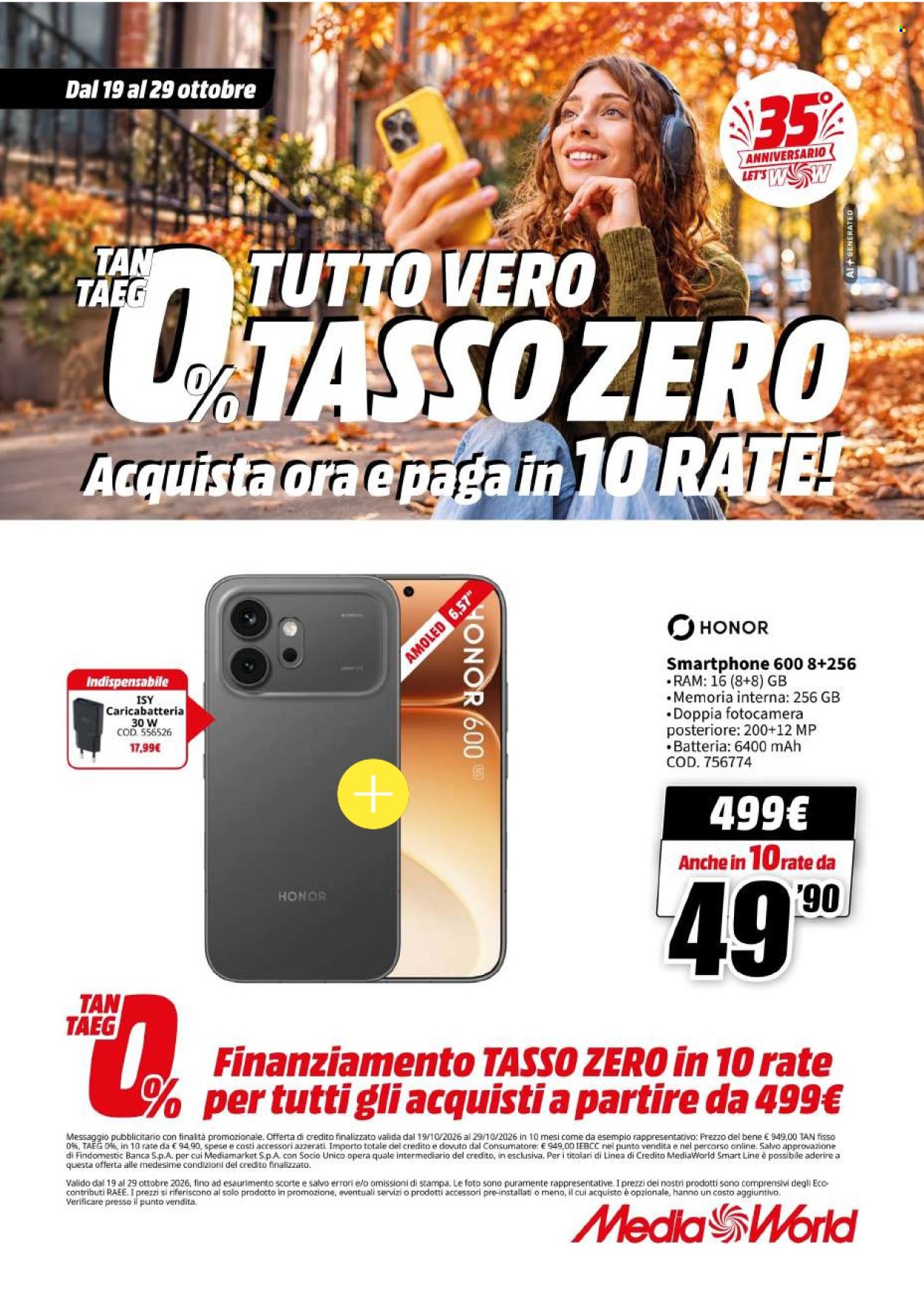 Volantino MediaWorld - 19/10/2026 - 29/10/2026. Pagina 8