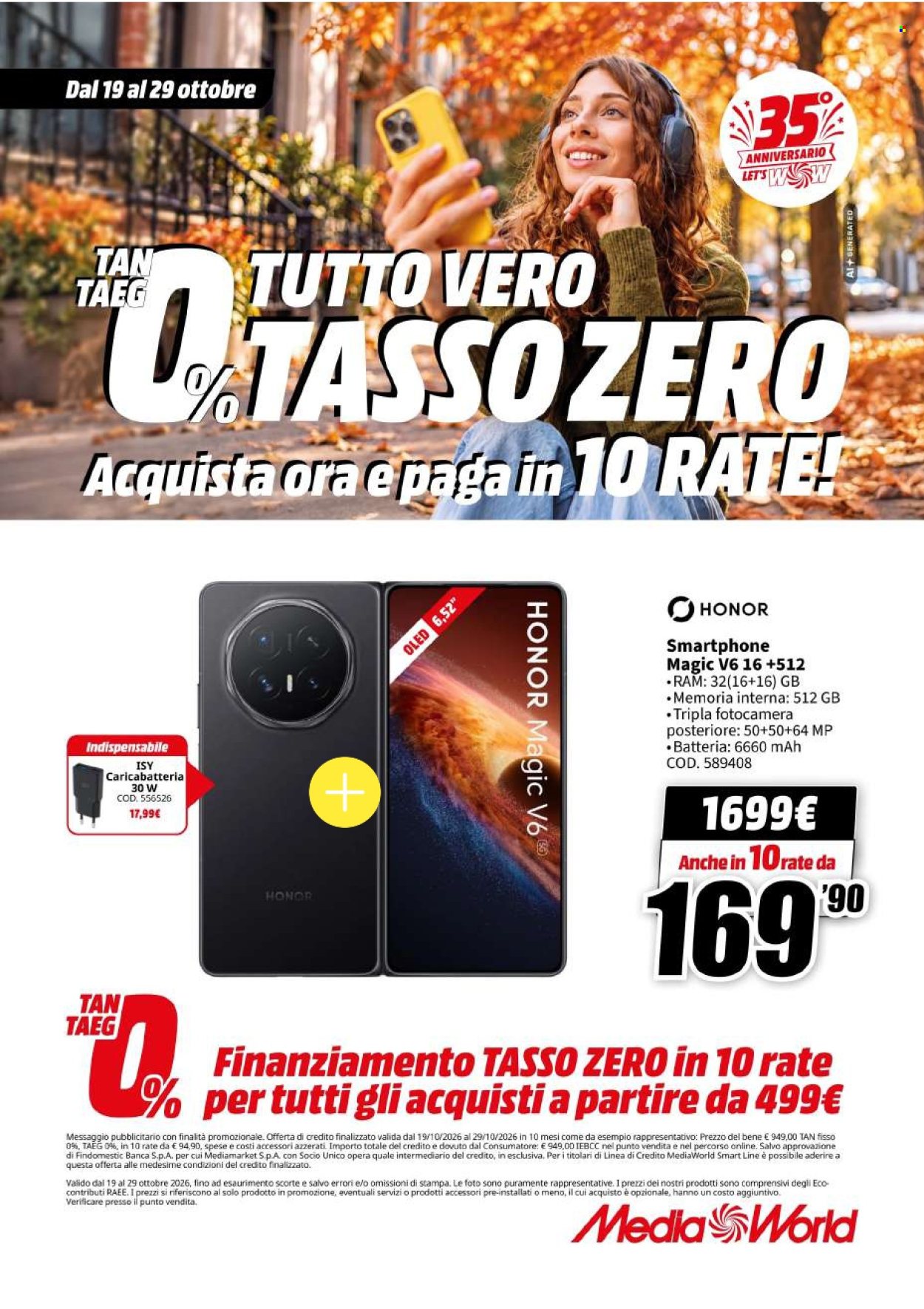 Volantino MediaWorld - 19/10/2026 - 29/10/2026. Pagina 9