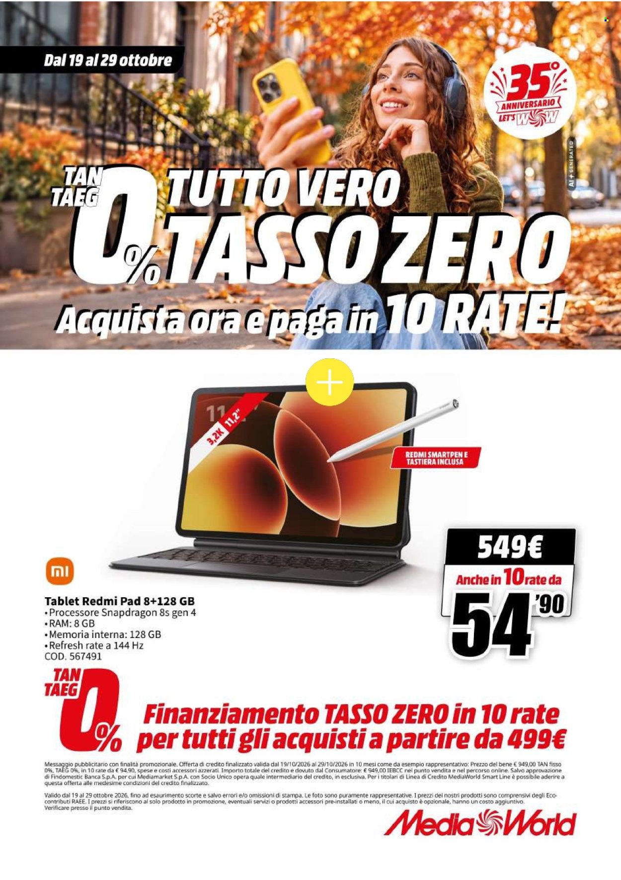 Volantino MediaWorld - 19/10/2026 - 29/10/2026. Pagina 14