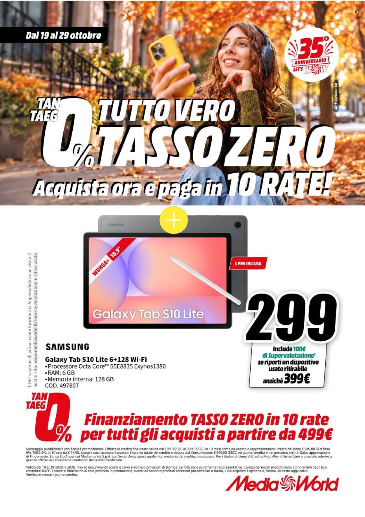 Volantino MediaWorld - 19/10/2026 - 29/10/2026. Pagina 17