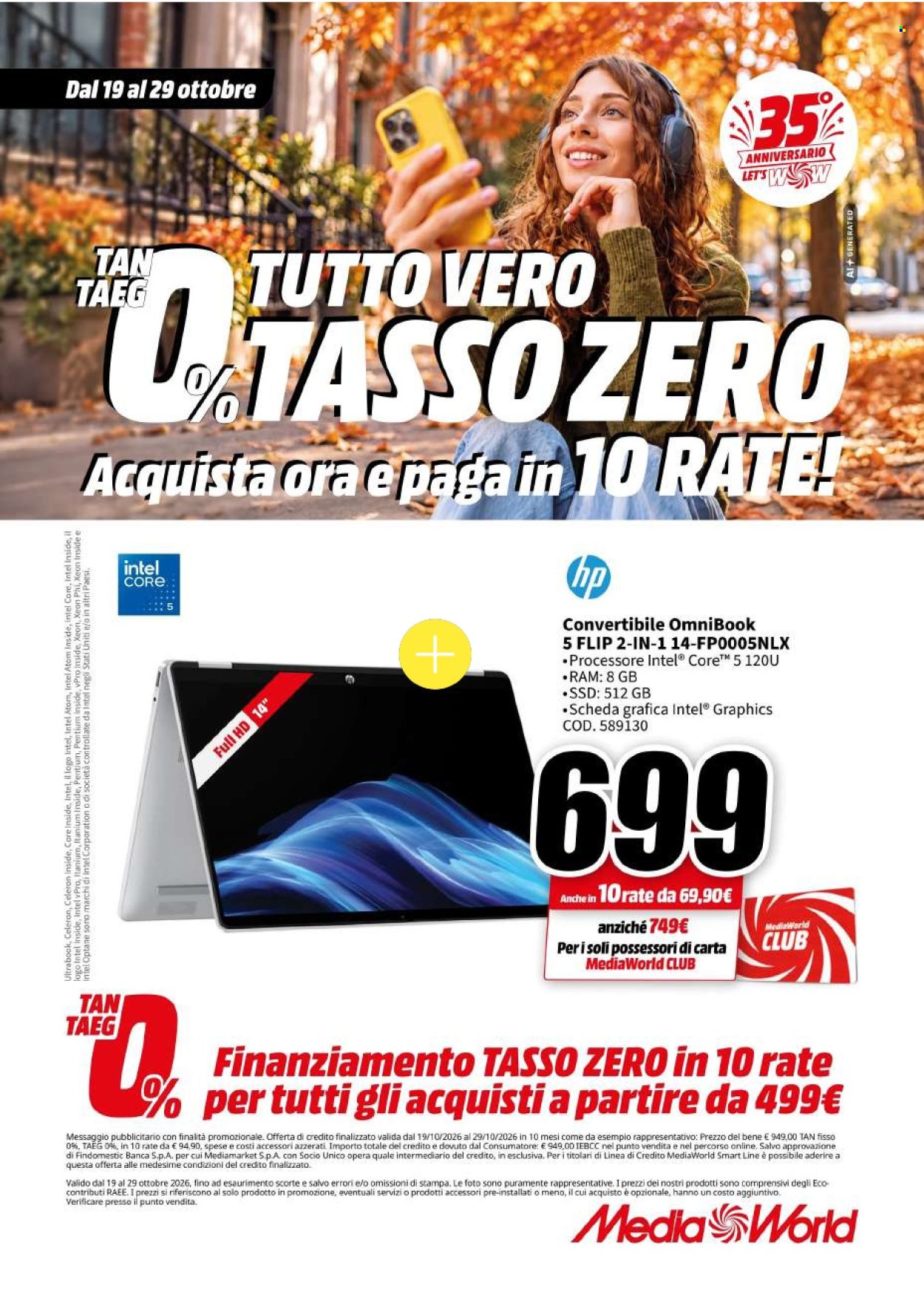 Volantino MediaWorld - 19/10/2026 - 29/10/2026. Pagina 18