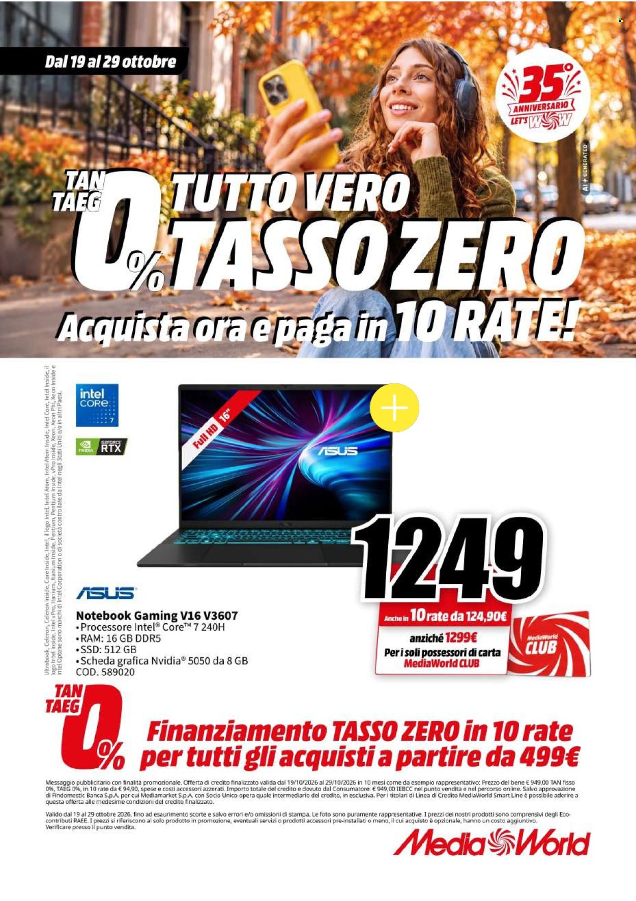 Volantino MediaWorld - 19/10/2026 - 29/10/2026. Pagina 28