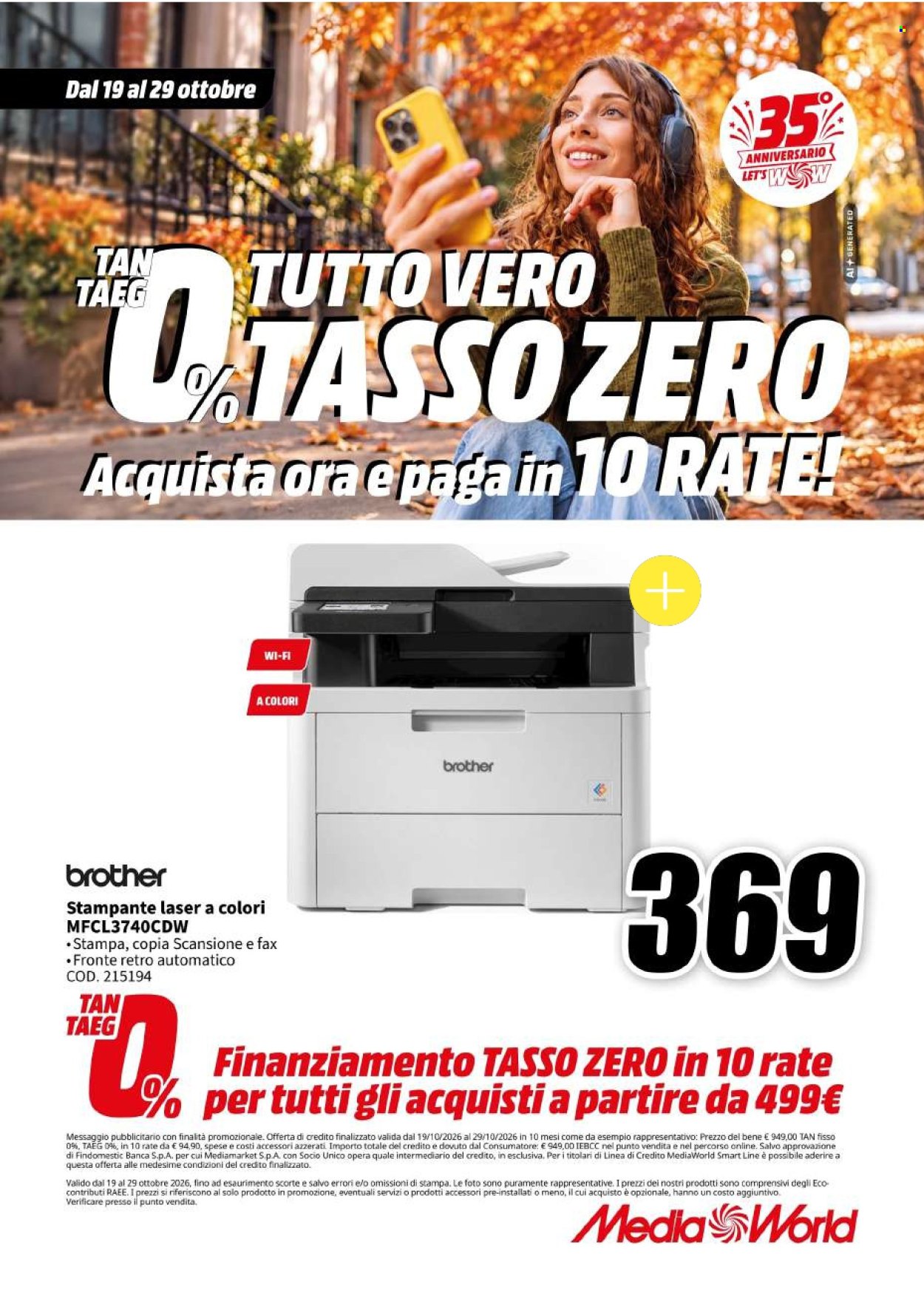 Volantino MediaWorld - 19/10/2026 - 29/10/2026. Pagina 34