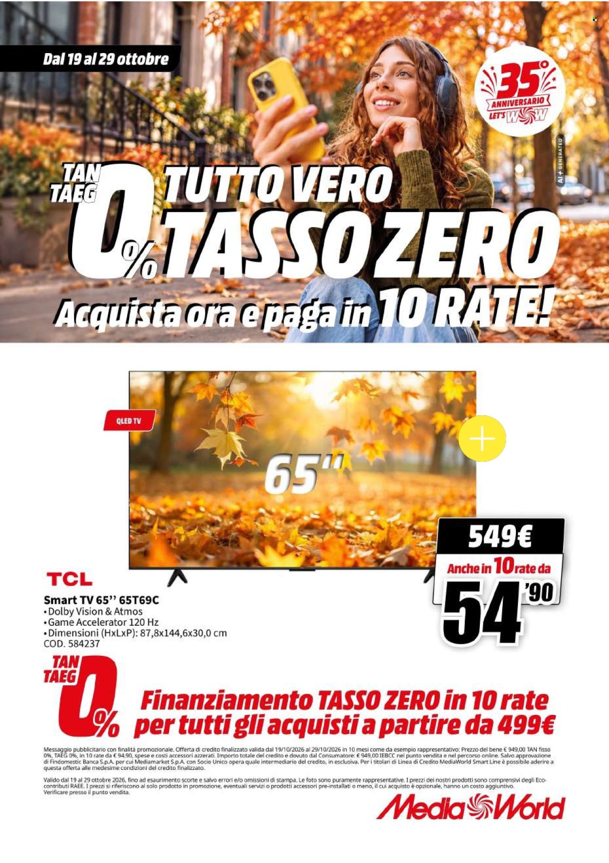 Volantino MediaWorld - 19/10/2026 - 29/10/2026. Pagina 39