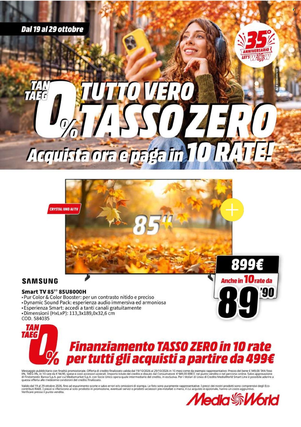 Volantino MediaWorld - 19/10/2026 - 29/10/2026. Pagina 41