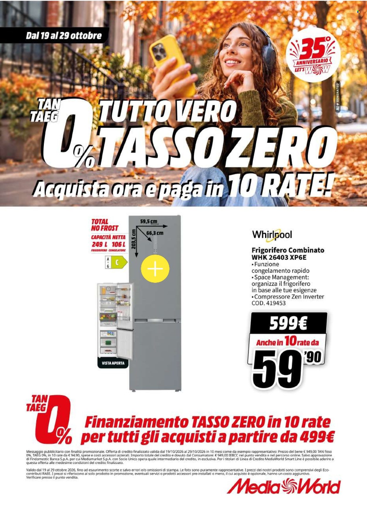 Volantino MediaWorld - 19/10/2026 - 29/10/2026. Pagina 51