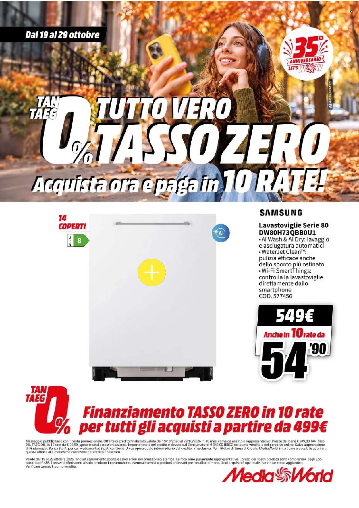Volantino MediaWorld - 19/10/2026 - 29/10/2026. Pagina 68