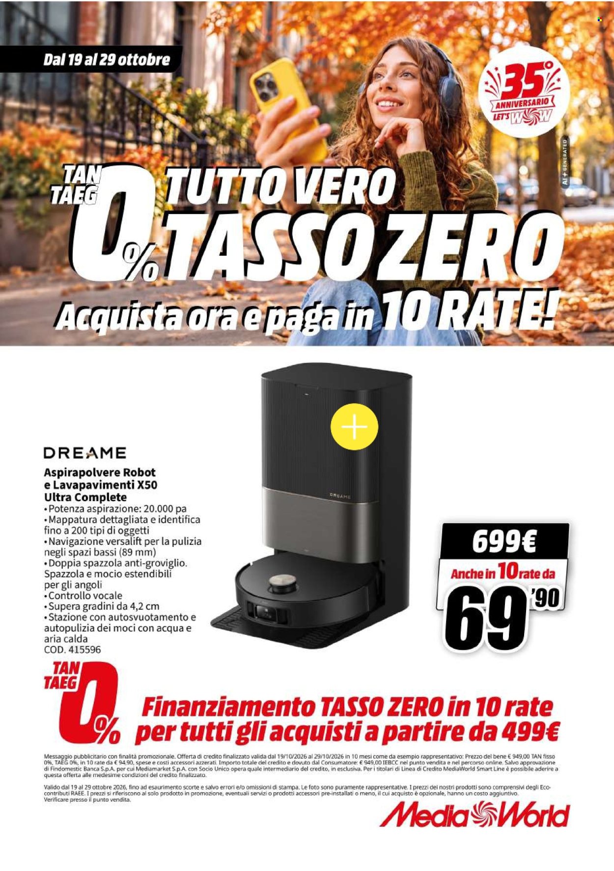 Volantino MediaWorld - 19/10/2026 - 29/10/2026. Pagina 85