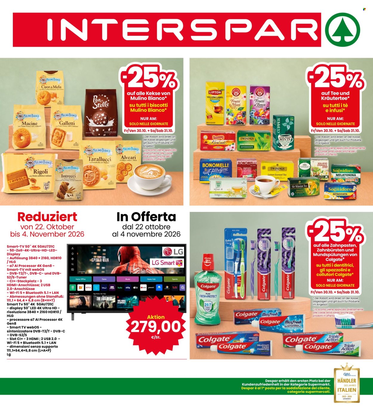 Volantino Interspar - 22/10/2026 - 4/11/2026. Pagina 1
