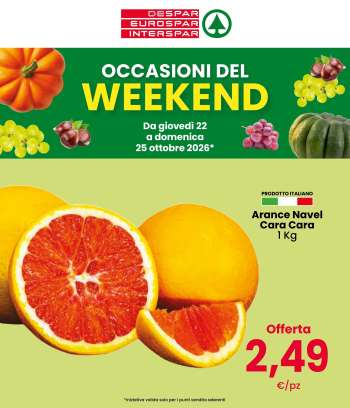 Volantino Eurospar - 22/10/2026 - 25/10/2026.