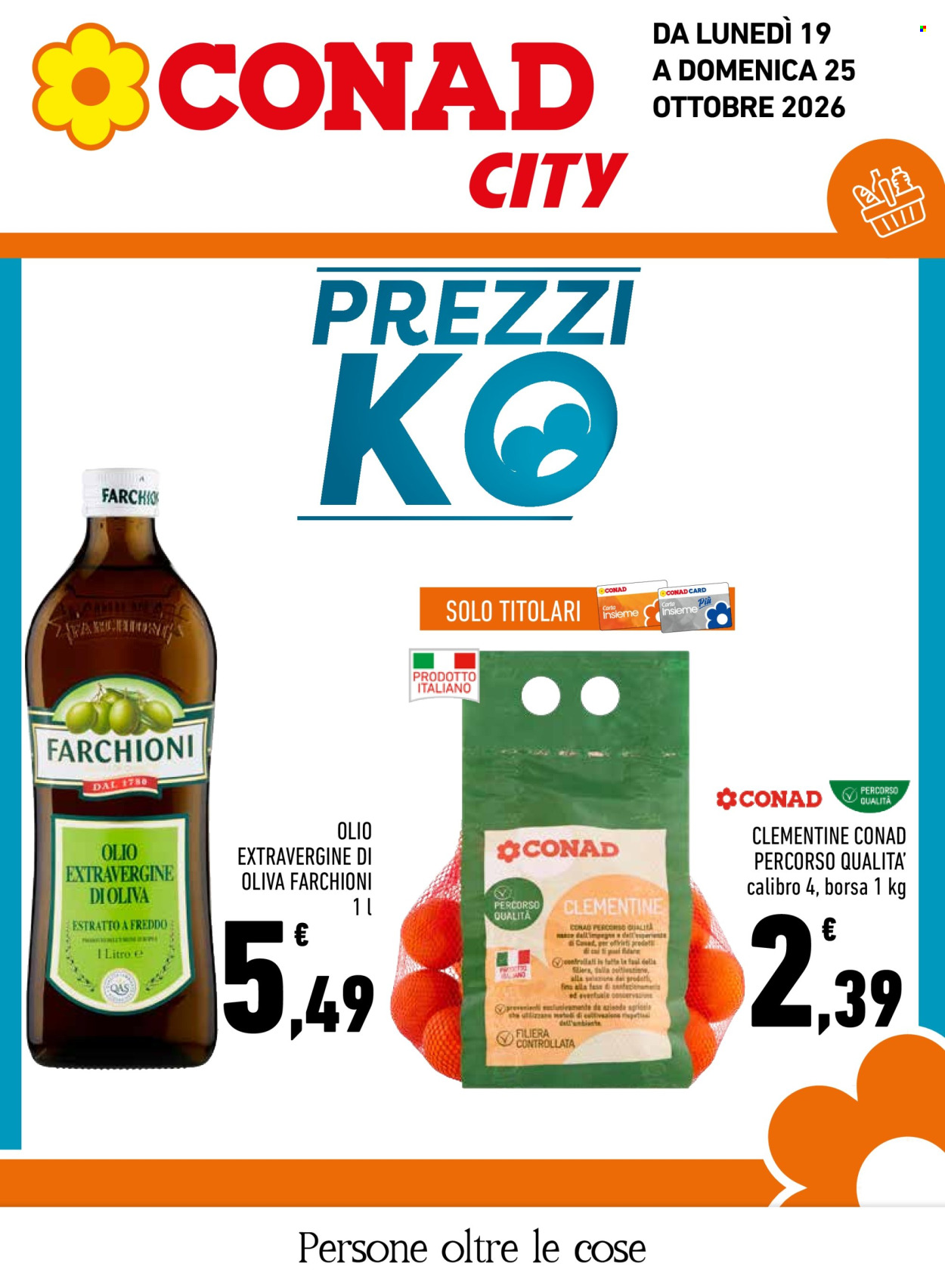 Volantino Conad City - 19/10/2026 - 25/10/2026. Pagina 1