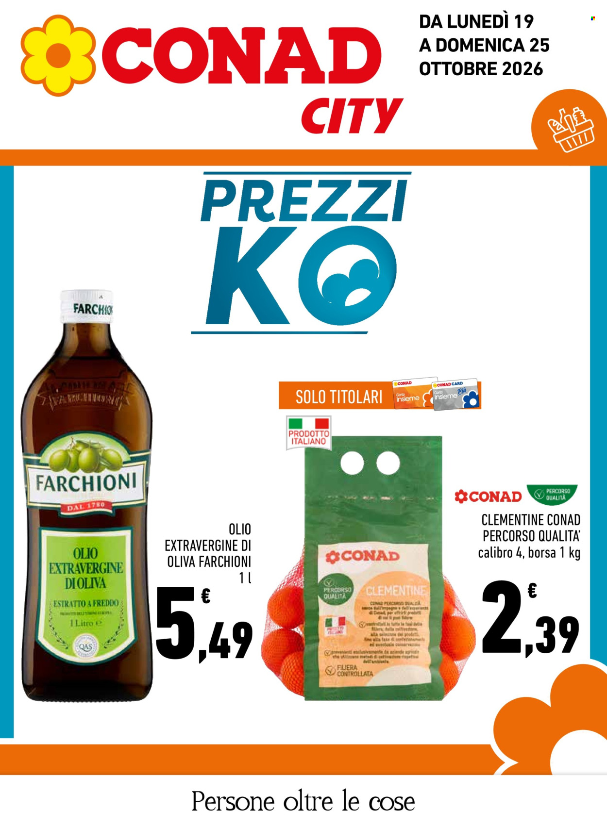 Volantino Conad - 19/10/2026 - 25/10/2026. Pagina 1